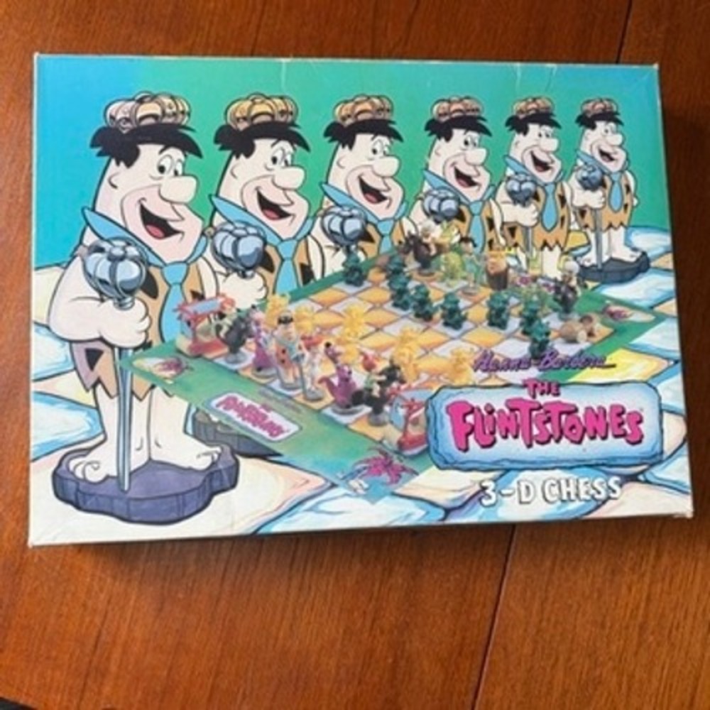 Hanna-Barbera The Flintstones 3-D Chess Vintage 1993 Board Game Complete!